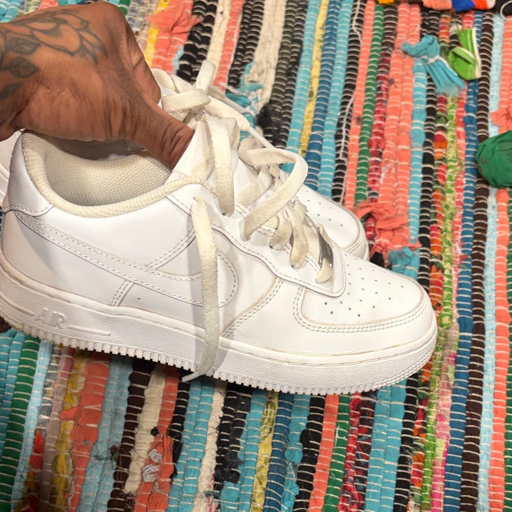 Nike White Lace-Up Sneakers